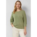 s.Oliver zachte sweater khakigroen