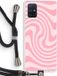 Case Company® - Samsung Galaxy A71 Case with Cord - Swirl Roos - Black Cord - Back Cover