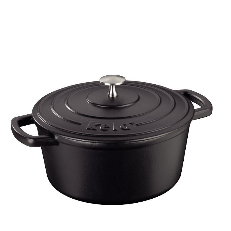 Kela Calido Braadpan - 24 cm - Gietijzer - Zwart - 3.8L