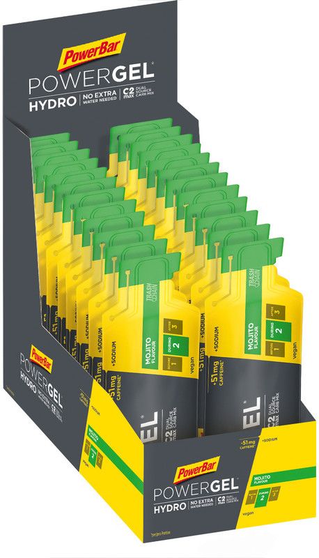 PowerBar PowerGel Hydro Sportvoeding Mojito met coffeïne 24 x 67ml