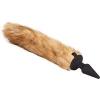 Rimba Anale vibrator met vossenstaart, 10 cm