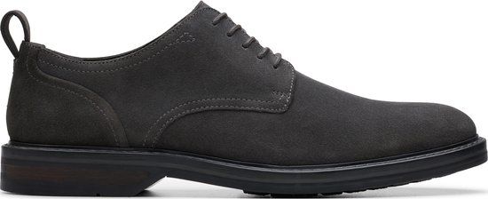 Clarks Aldwin Lace Heren Lage Sneakers Leer Grijs