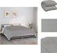 vidaXL Verzwaringsdeken 220x260 cm 15 kg stof grijs