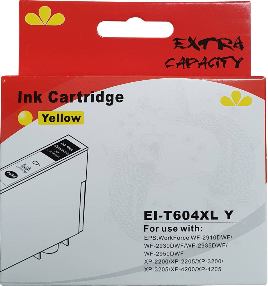 Huismerk Epson 604XL cartridge geel