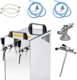 HAJUS AG Set complet - Tireuse à bière - Kontakt 40/K 2-robinets, 50 litre/h - avec coupleur de fût KeyKeg, adaptateur 5 litres