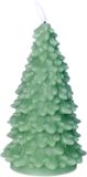 Anna's Collection LED kerstboom kaars - groen - 20 cm