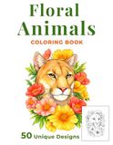 Floral Animals Coloring Book