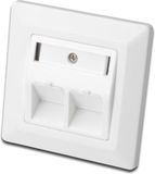 Digitus DN-93801-1 Keystone houder 2-voudig Wit