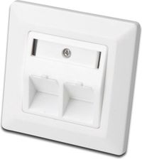 Digitus DN-93801-1 support Keystone 2 baies Blanc