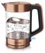 Arendo waterkoker, glas en roestvrij staal, 1,7 liter, 2200 W, koper