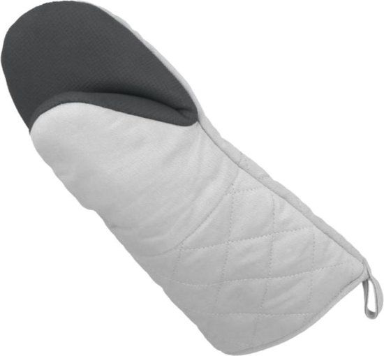 Metaltex Oven Mitt Anti-slip 30 cm Cotton/Rubber Grey/Black
