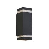 Searchlight Austin - applique d'extérieur - 8 x 24 cm - IP44 - gris