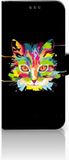 B2Ctelecom Samsung Galaxy S9 Plus Book Case Kunstleer TPU Kat/Dier/Dieren/Design