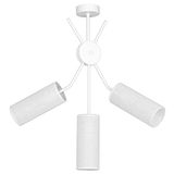 Homemania HOMAX_4742 plafondlamp Spiga, metaal, wit, 53 x 36 x 63 cm