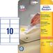 Avery L4744REV Étiquettes d'impression 96 x 50,8 mm Blanc - 25 Feuilles (5 Unités)