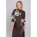 Accentil wollen top - donkerbruin/ecru