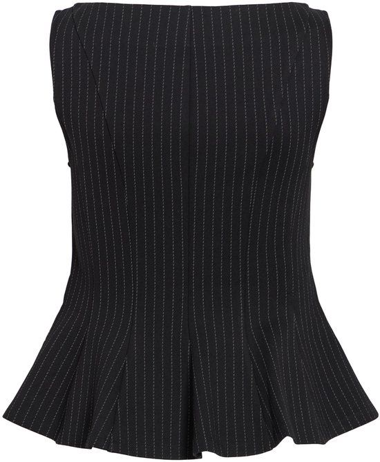 VILA VIMASTRIBA BOAT NECK S/L TOP/BFS Dames Blouse Zwart L