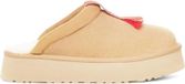 Novara Pantoufles doublées pour femme Chaussons isolés classiques Beige Gr.36
