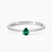 Clova Bague Argent Blanc Oxyde De Zirconium