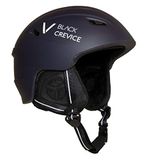 Black Crevice Stripe Skihelm