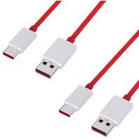 Phonillico® Lot 2 USB-C snellaadkabels 1m voor OnePlus 11/10 Pro/8 Pro/8/7T Pro/6T/6/5T/Nord CE 3 Lite/Nord CE 2/Nord 2T/Ace