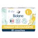 BIOLANE - Couches Bébé Taille 1 (2-5 kg) - Demi Pack - 81 Couches