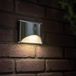 RexTech Solar wandlamp buiten 'Flint' - Warm wit licht - Met bewegingsmelder - Tuinverlichting op zonne-energie - Luxe wandlamp - RVS