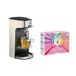 Senya SYPK-011C Theemachine, elektrische theepot Creme Tea Time & de ontdekkingsset bestaande uit 72 zakjes, 2 marmotten, kunststof, 550 ml, zwart, crème
