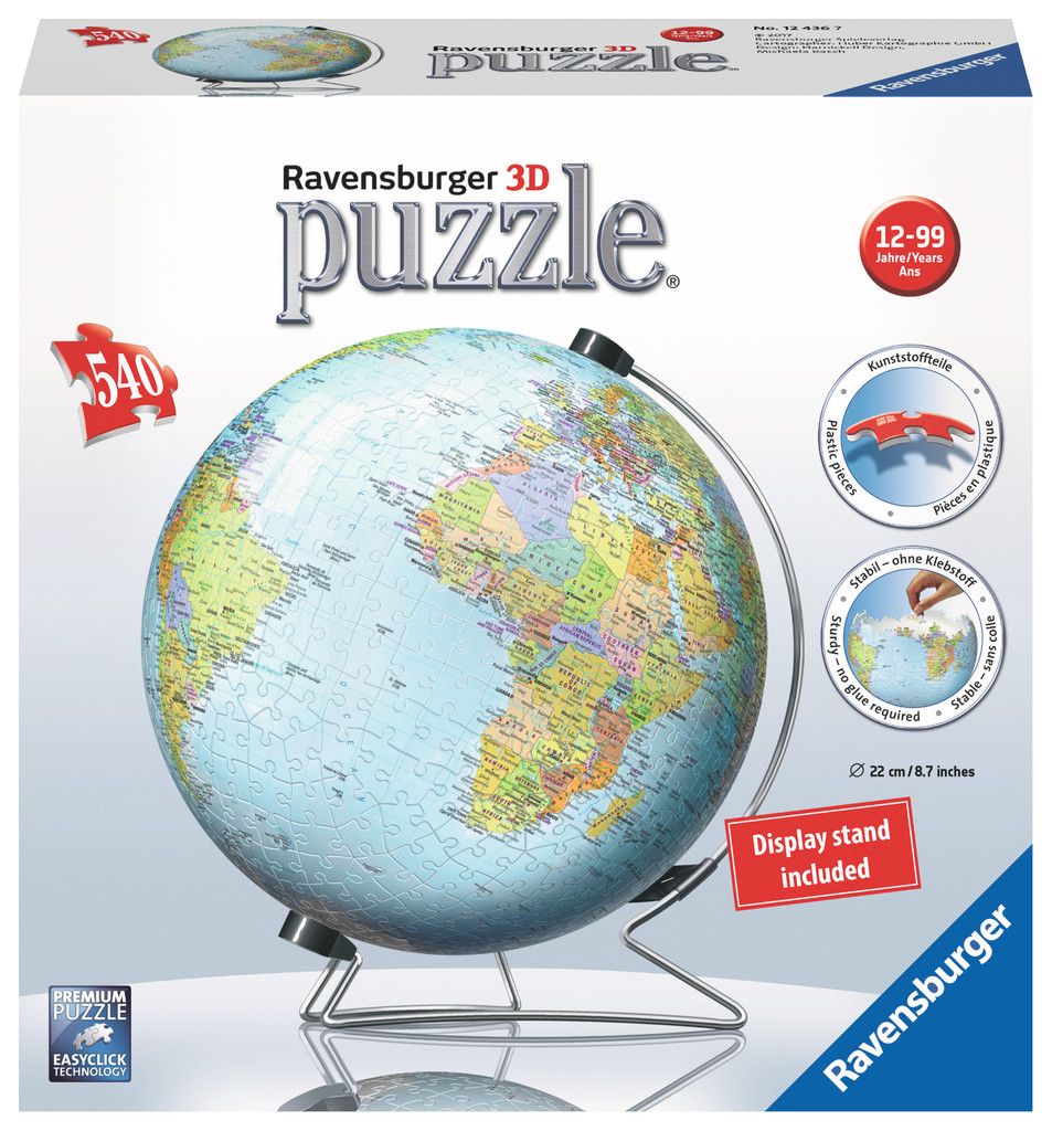 Ravensburger De aarde (Engels) 3D Puzzel - Multicolor - 12+ jaar