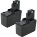 vhbw 2x Akku kompatibel mit Bosch GSR 9.6 VPE-2, GSR 9.6 VES-2, GSR 9.6VET, PBM 9.6 VE-2, PBM 9.6VES-2, PBM 9.6 VSP-2 Werkzeug (2000 mAh, NiMH, 9,6 V)