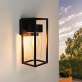 Ledvion - Industriële LED Wandlamp - E27 - IP54 - Zwart
