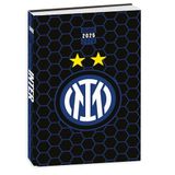 Seven Schooldagboek Inter Datato Standard 12 maanden, zwart lichtblauw, deksel zwart, accessoires rugzak, jongens