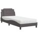 vidaXL Bed Zadar Kunstleer Grijs 100x200 cm