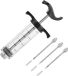 Injecteur de viande - 30 ml - Acier inoxydable - Rouge