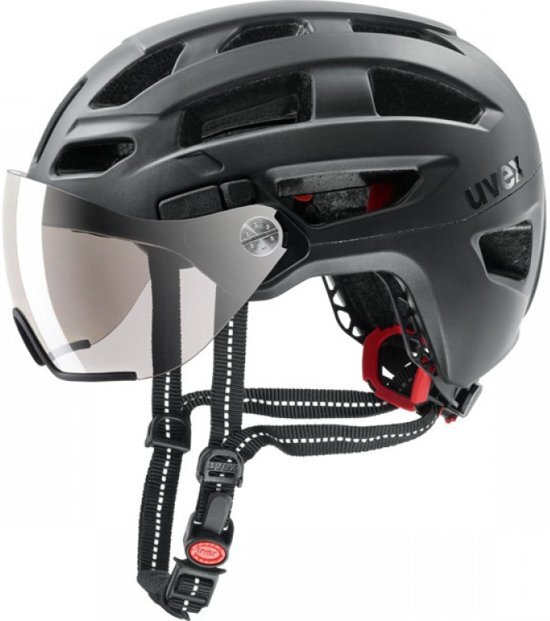 UVEX Finale Visor Fietshelm - Black Mat - Maat M/L (56-61cm