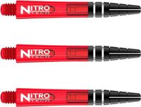 RED DRAGON Nitrotech Rood Korte Dartschachten - 3 sets per pakket (9 stengels in totaal)