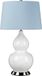 Elstead Lighting ISLA Tafellamp - E27 - Gepolijst Nikkel/Wit/Blauw