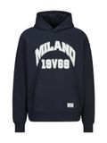 19V69 ITALIA Sweatshirt 'Quentino College' donkerblauw / lichtgrijs / wit