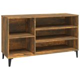 VidaXL Schoenenkast 102x36x60 cm bewerkt hout gerookt eikenkleurig