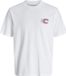 JACK&JONES JCOVIBRANT BACK TEE SS CREW STYD AW24 Blanc