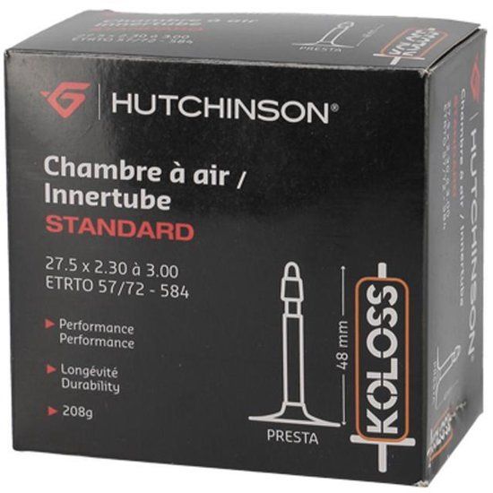 Hutchinson Standard binnenband 27,5x2,30-3,00" zwart
