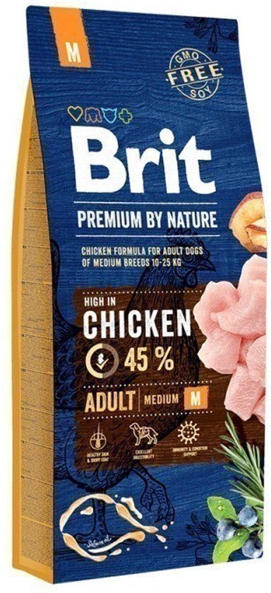 Brit Premium by Nature Adult M - 15 kg