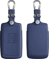 kwmobile autosleutelhoes donkerblauw voor Renault 4-knops Smartkey (Keyless Go)