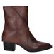Nelson bottines en cuir cognac avec talon bloc