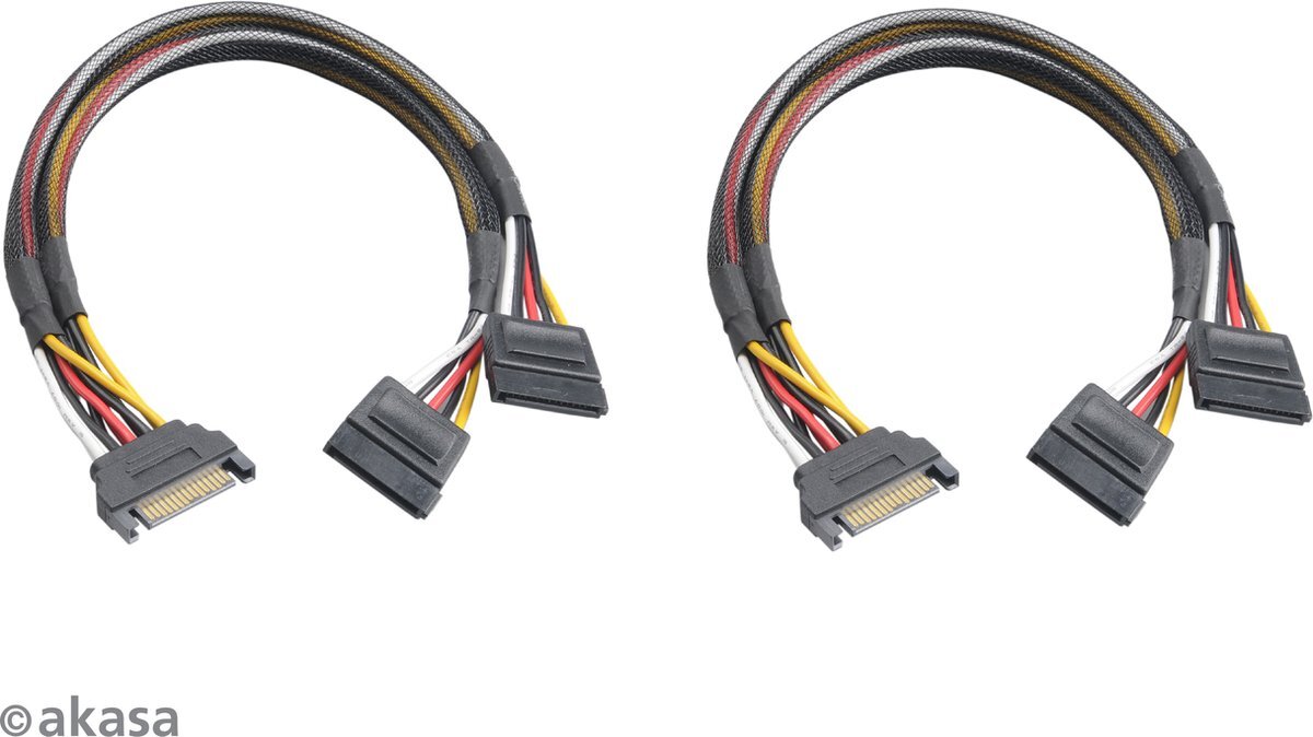 Akasa SATA power splitter bundle, 2/pack