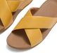 FitFlop Lulu Cross Slide Sandals Leather Dames Sandalen - Turmeric