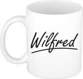 Bellatio Decorations Wilfred Naam koffiemok - Beker - Wit - Keramiek