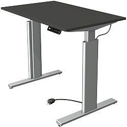 Kerkmann Zit-sta-bureau 10231413 Spaanplaat Antraciet, Zilver