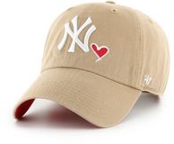 47 Brand New York Yankees Baseballpet Clean Up MLB Icon Kaki Groen Katoen Unisex Volwassenen