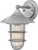 Hinkley LED Wand Buitenlamp Marina | 1X E27 Max 100W | IP44 | Dimbaar | Silver